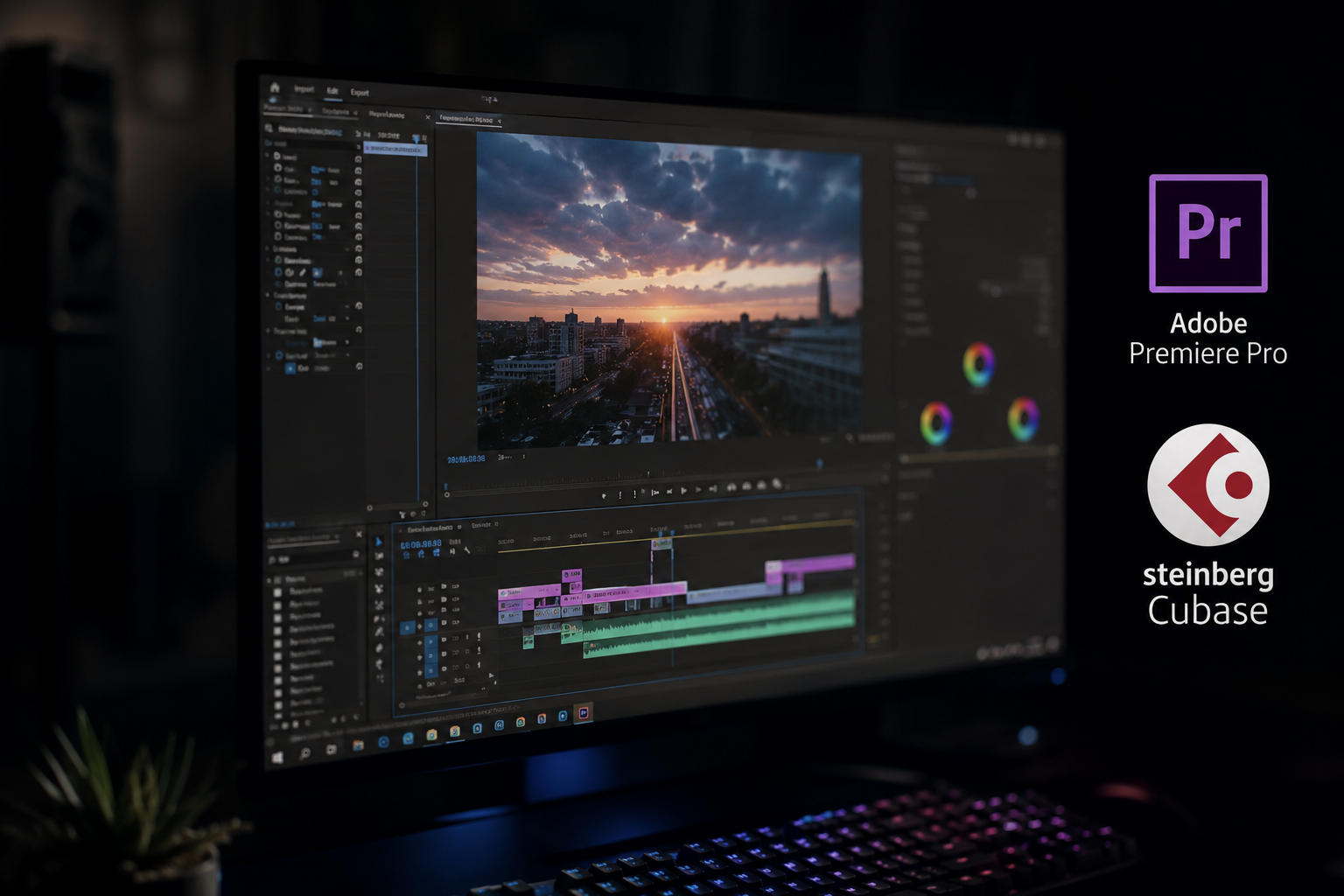 Εκπαίδευση Adobe Premiere Pro & Steinberg Cubase — Επεξεργασία Βίντεο και Παραγωγή Ήχου